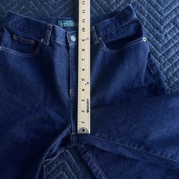 LRL Lauren Ralph‎ Lauren Jeans Womens Size 4 Dark Wash Bootcut Mid Rise Classic - Picture 11 of 13